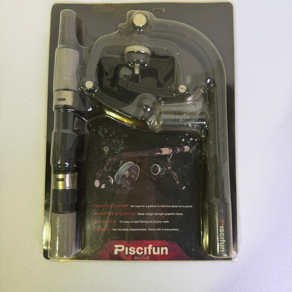 Piscifun Fishing Line Spooler Portable Graphite Reel Spooling Station Black